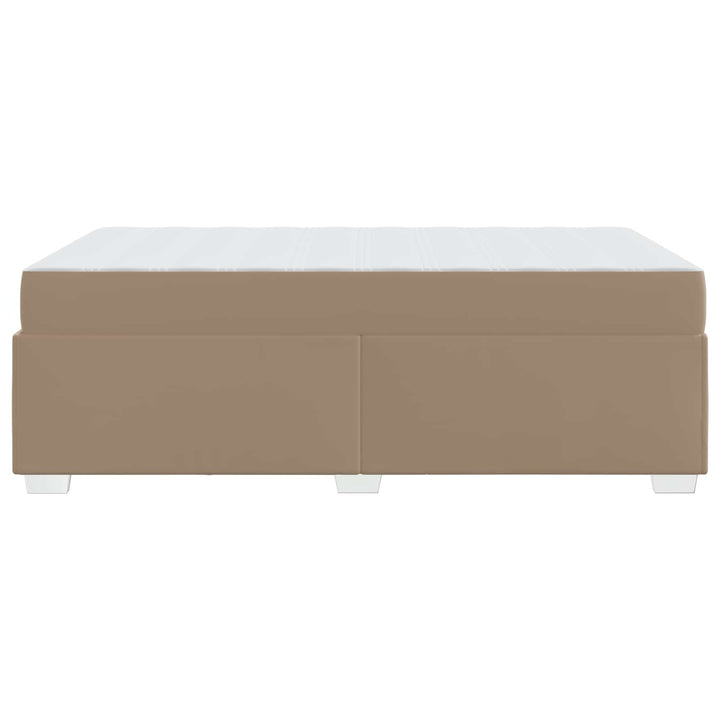 Sengestel med madras Cappuccino 90 x 200 cm Stof