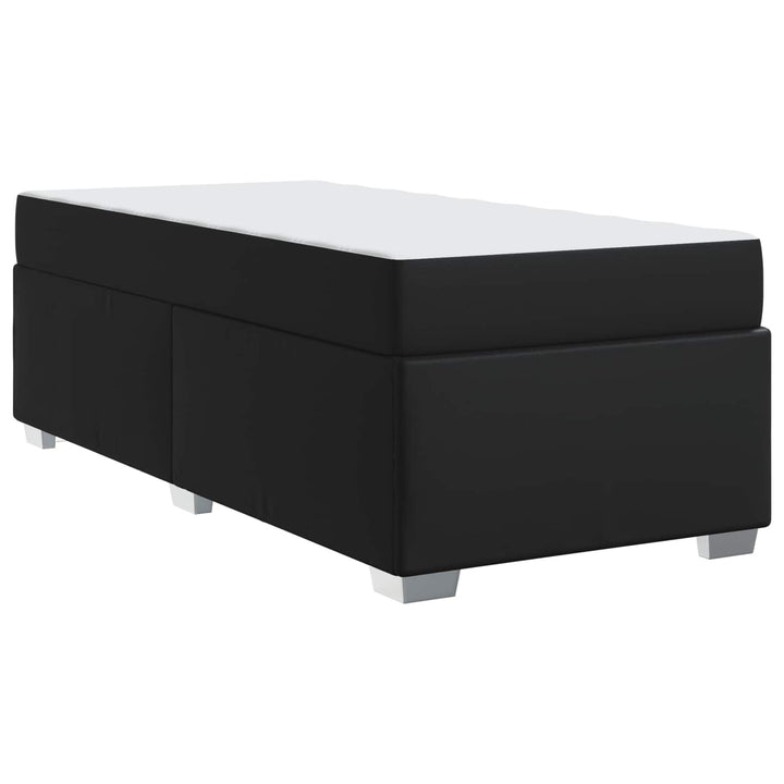 Sengestel med madras Sort 100 x 200 cm Stof