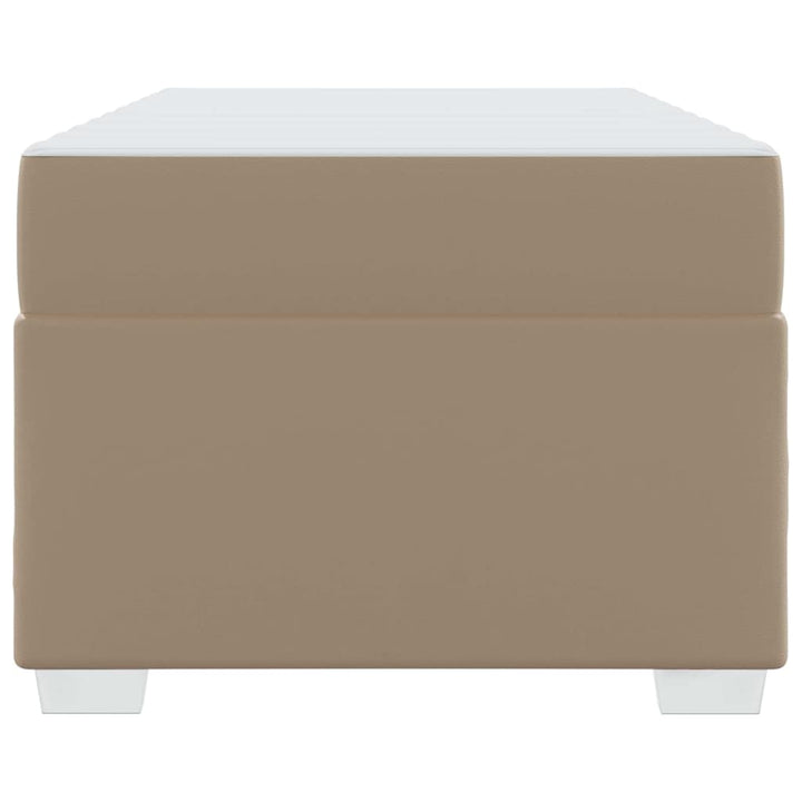 Sengestel med madras Cappuccino 100 x 200 cm Stof