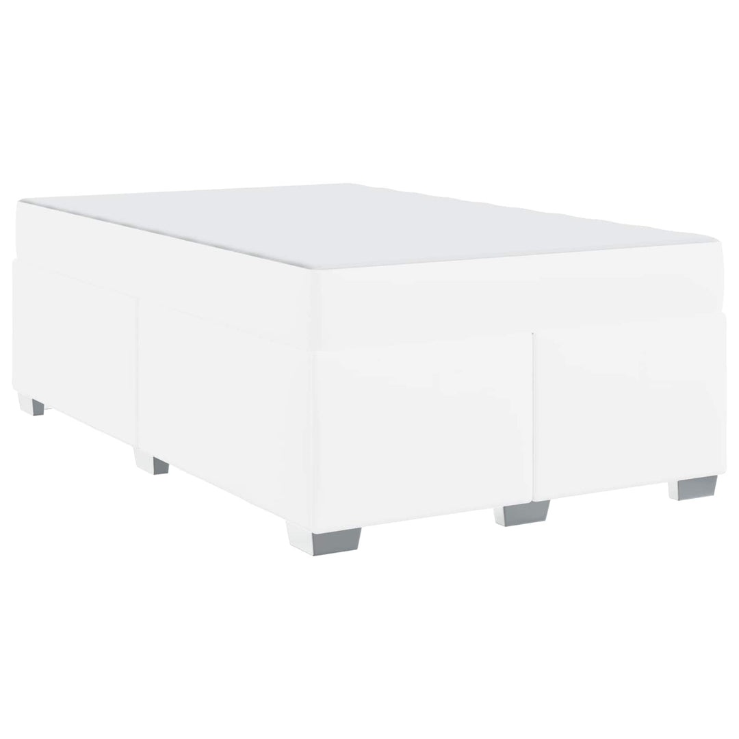 Sengestel med madras Hvid 120 x 190 cm Stof
