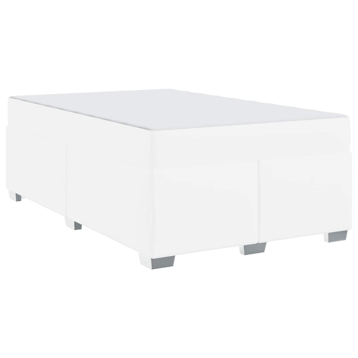 Sengestel med madras Hvid 120 x 190 cm Stof