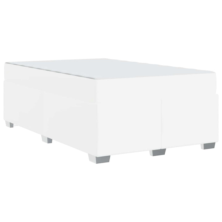 Sengestel med madras Hvid 120 x 190 cm Stof