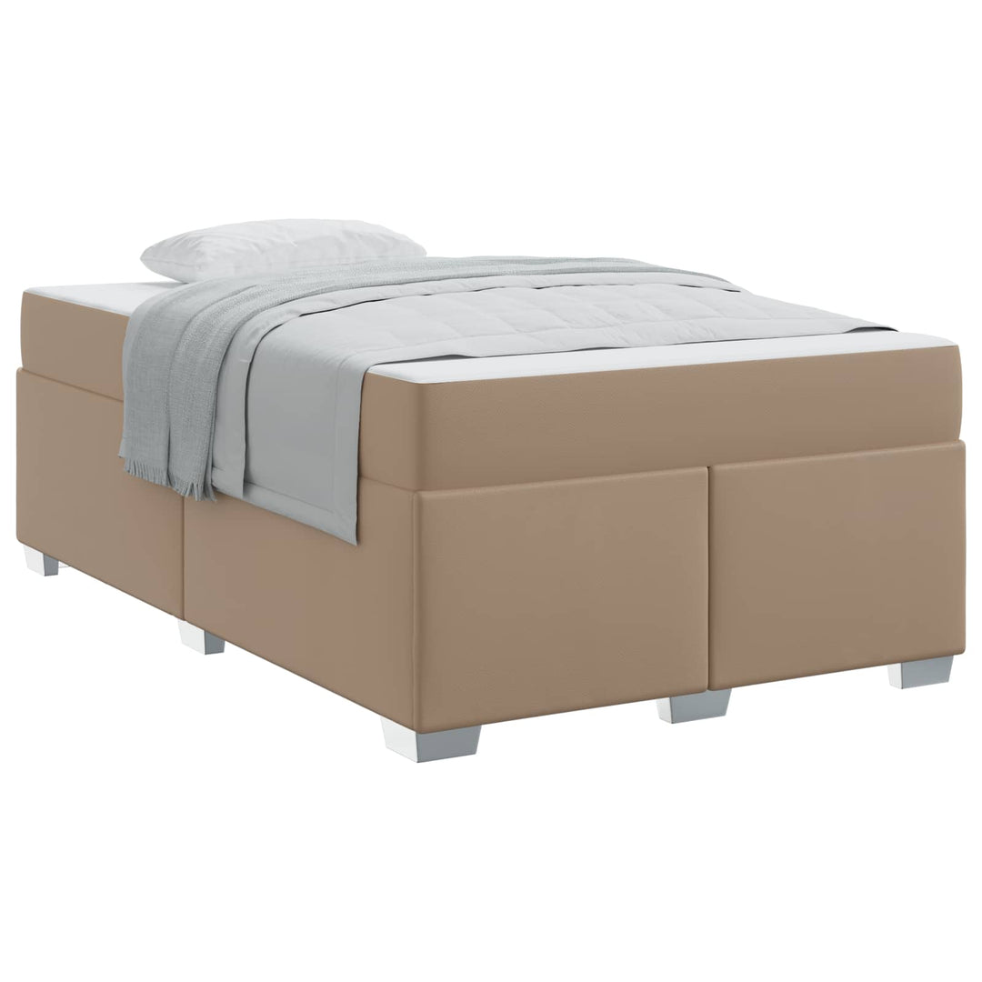 Sengestel med madras Cappuccino 120 x 190 cm Stof