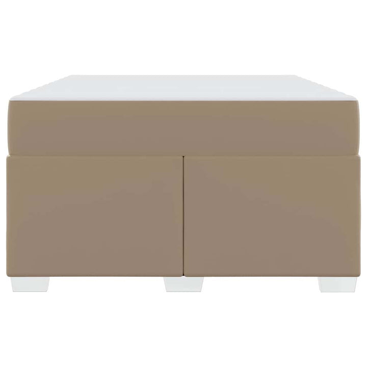 Sengestel med madras Cappuccino 120 x 190 cm Stof