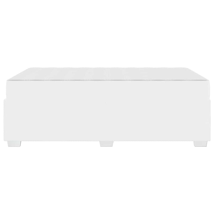 Sengestel med madras Hvid 120 x 200 cm Stof