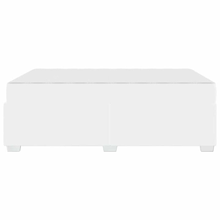 Sengestel med madras Hvid 160 x 200 cm Stof