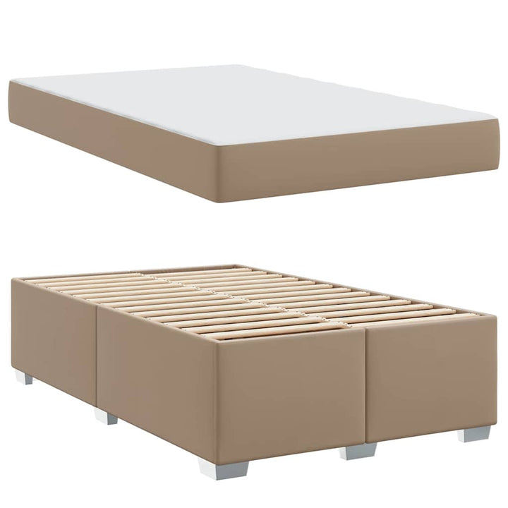 Sengestel med madras Cappuccino 160 x 200 cm Stof