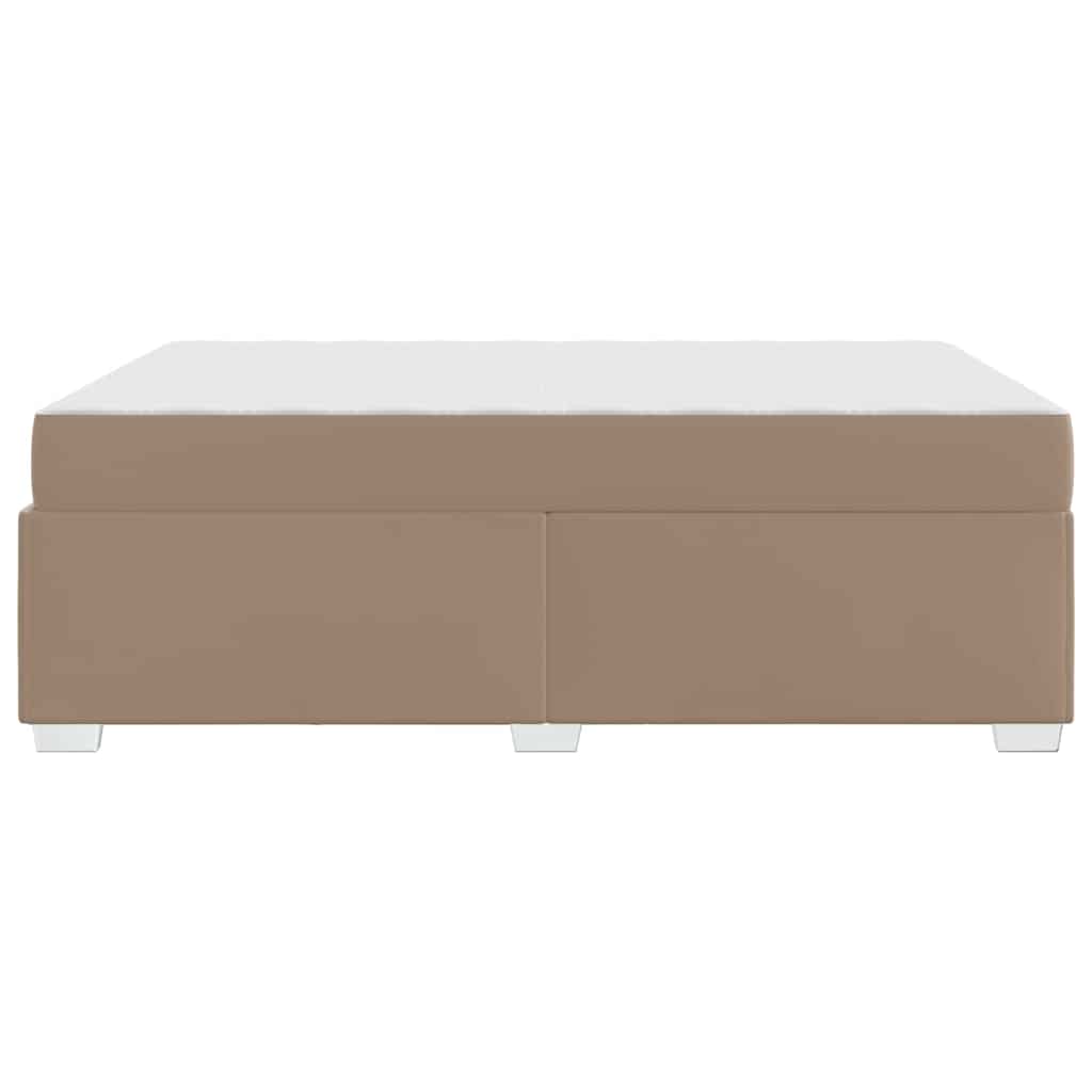 Sengestel med madras Cappuccino 160 x 200 cm Stof