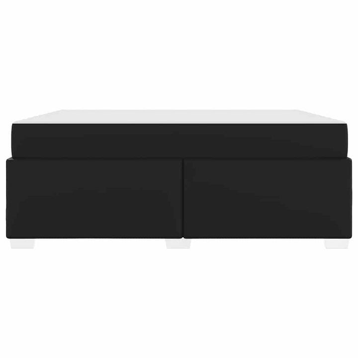 Sengestel med madras Sort 180 x 200 cm Stof