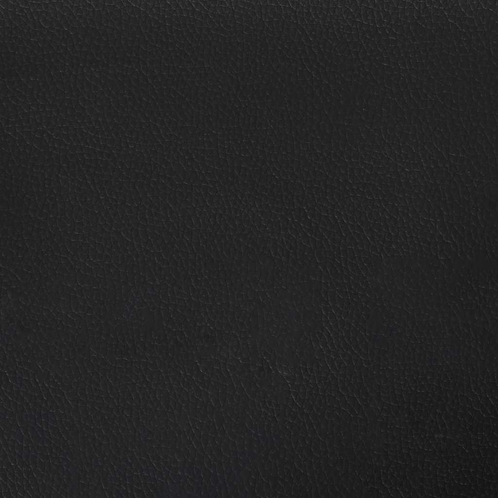 Sengestel med madras Sort 180 x 200 cm Stof