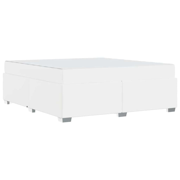 Sengestel med madras Hvid 180 x 200 cm Stof