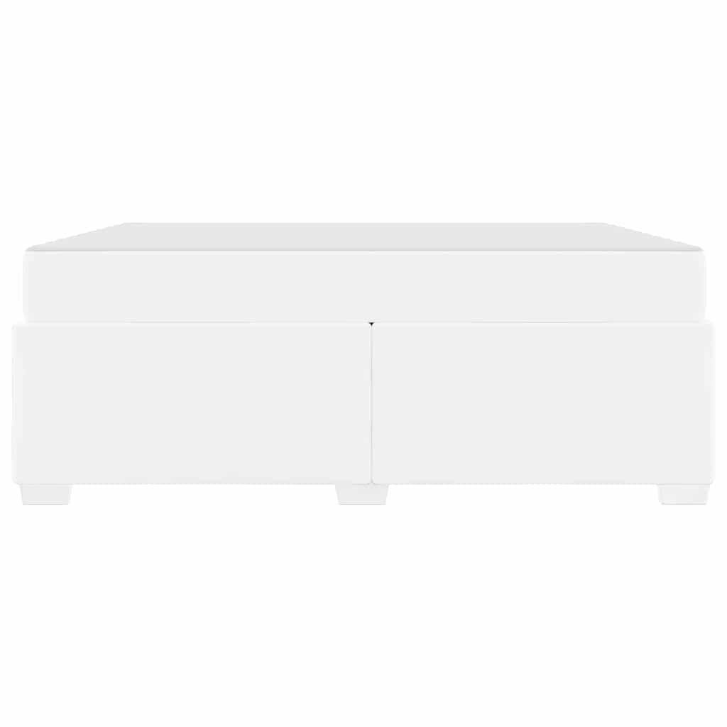 Sengestel med madras Hvid 180 x 200 cm Stof