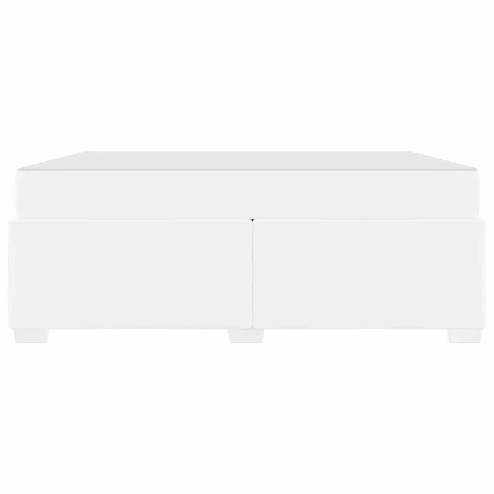 Sengestel med madras Hvid 180 x 200 cm Stof