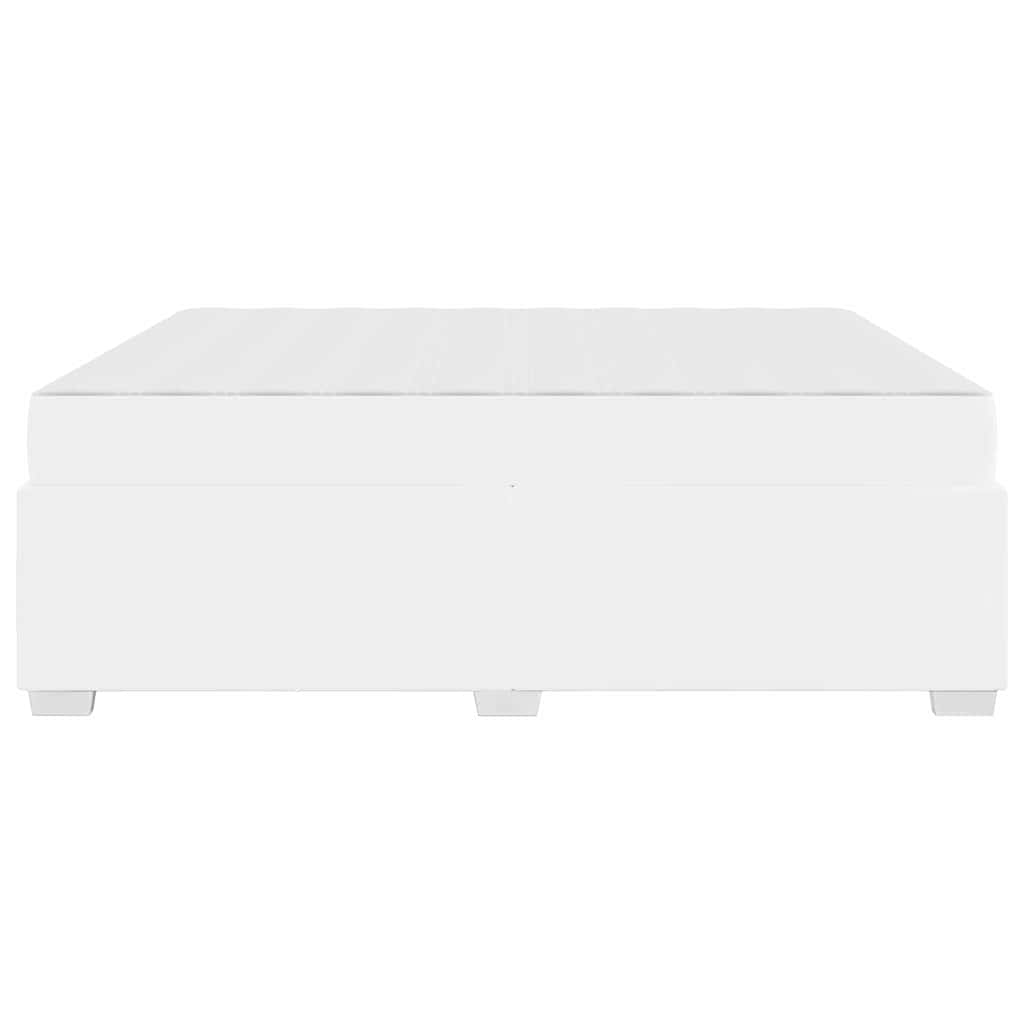 Sengestel med madras Hvid 180 x 200 cm Stof