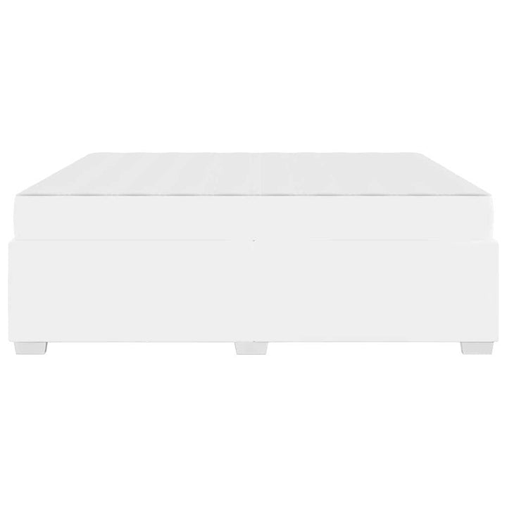 Sengestel med madras Hvid 180 x 200 cm Stof