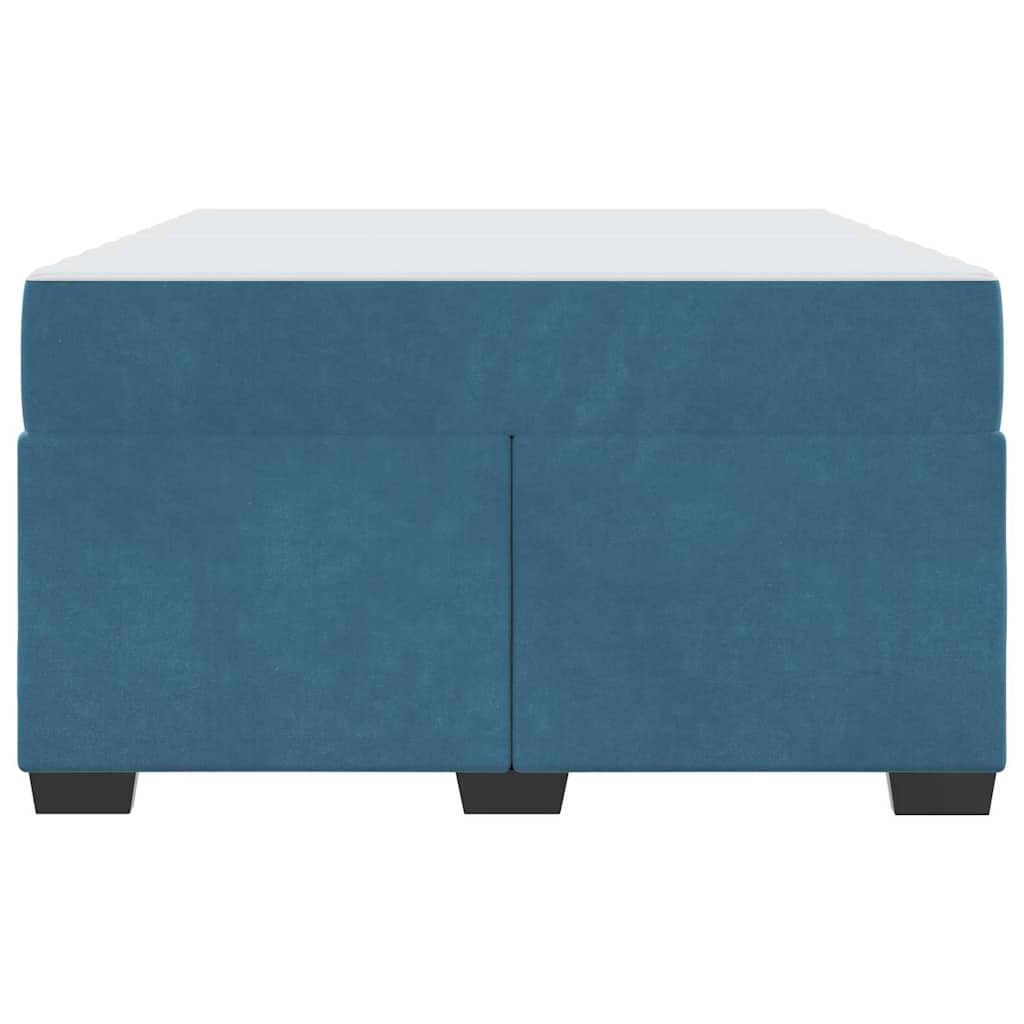 Sengestel med madras Mørk blå 120 x 190 cm Stof