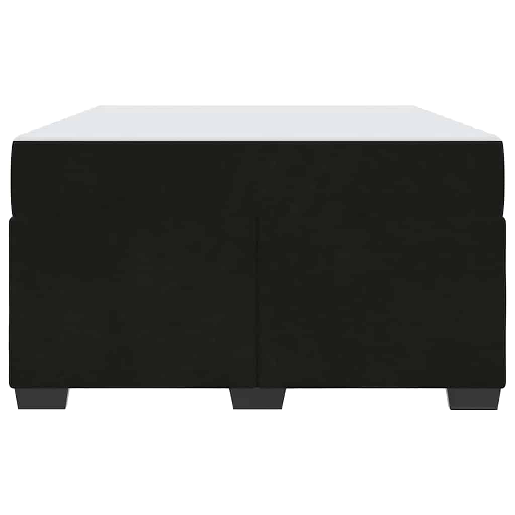 Sengestel med madras Sort 120 x 200 cm Stof