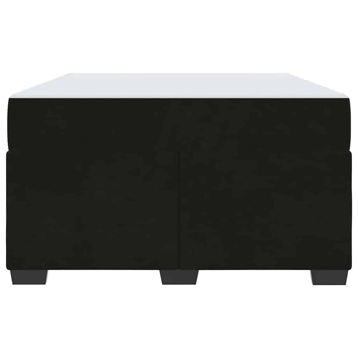 Sengestel med madras Sort 120 x 200 cm Stof