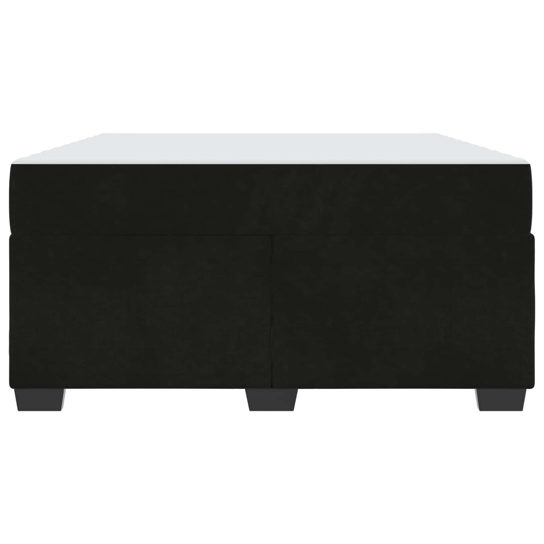 Sengestel med madras Sort 140 x 200 cm Stof