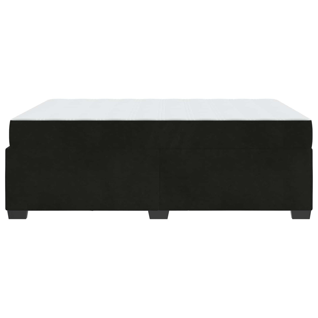 Sengestel med madras Sort 140 x 200 cm Stof