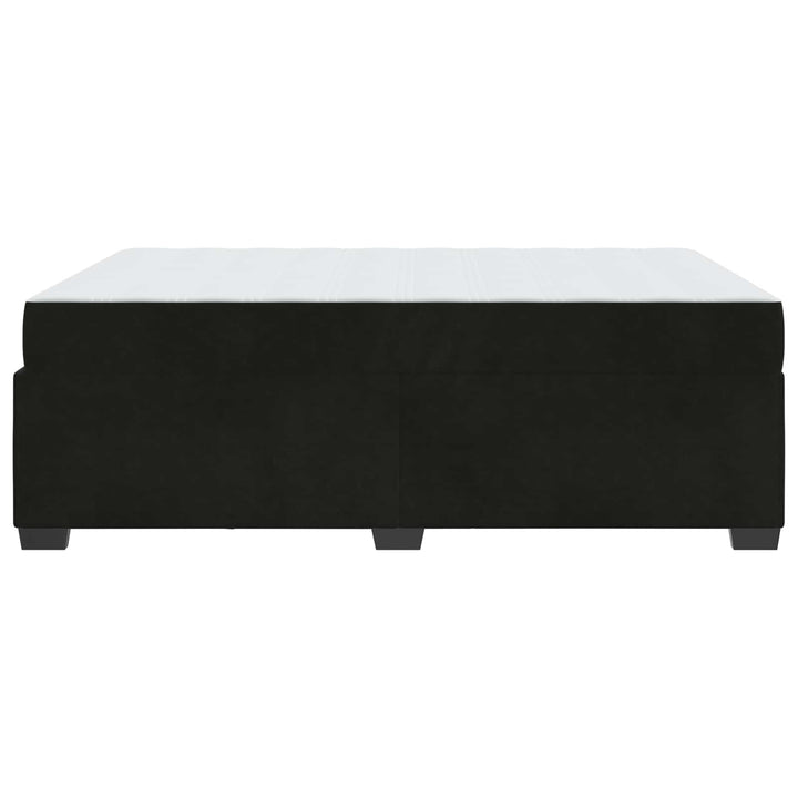 Sengestel med madras Sort 140 x 200 cm Stof