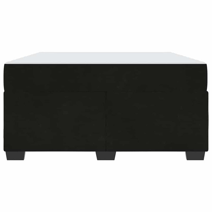 Sengestel med madras Sort 160 x 200 cm Stof