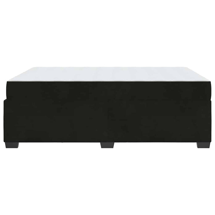 Sengestel med madras Sort 160 x 200 cm Stof