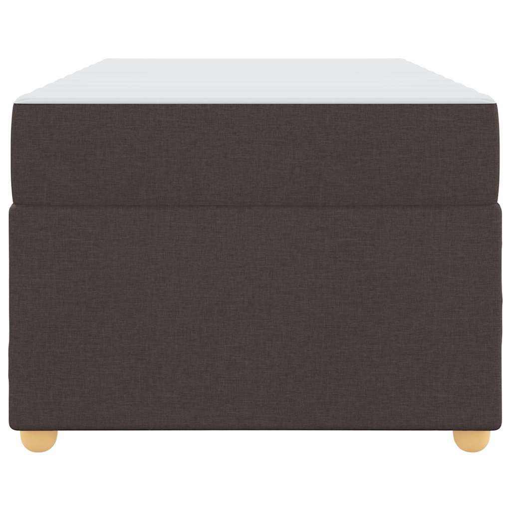 Sengestel med madras Mørk Brun 80 x 200 cm Stof