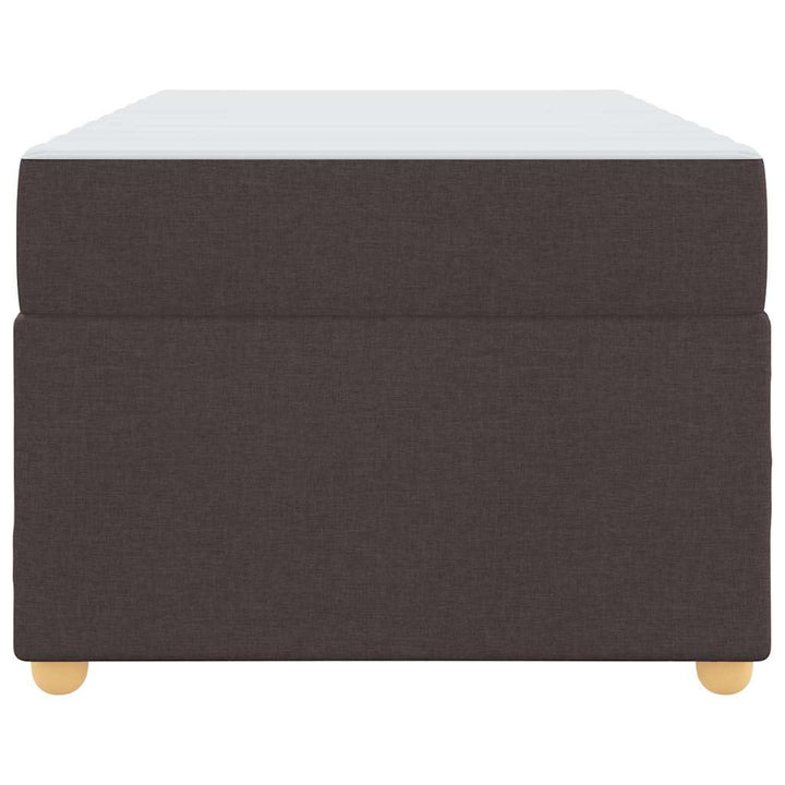 Sengestel med madras Mørk Brun 80 x 200 cm Stof