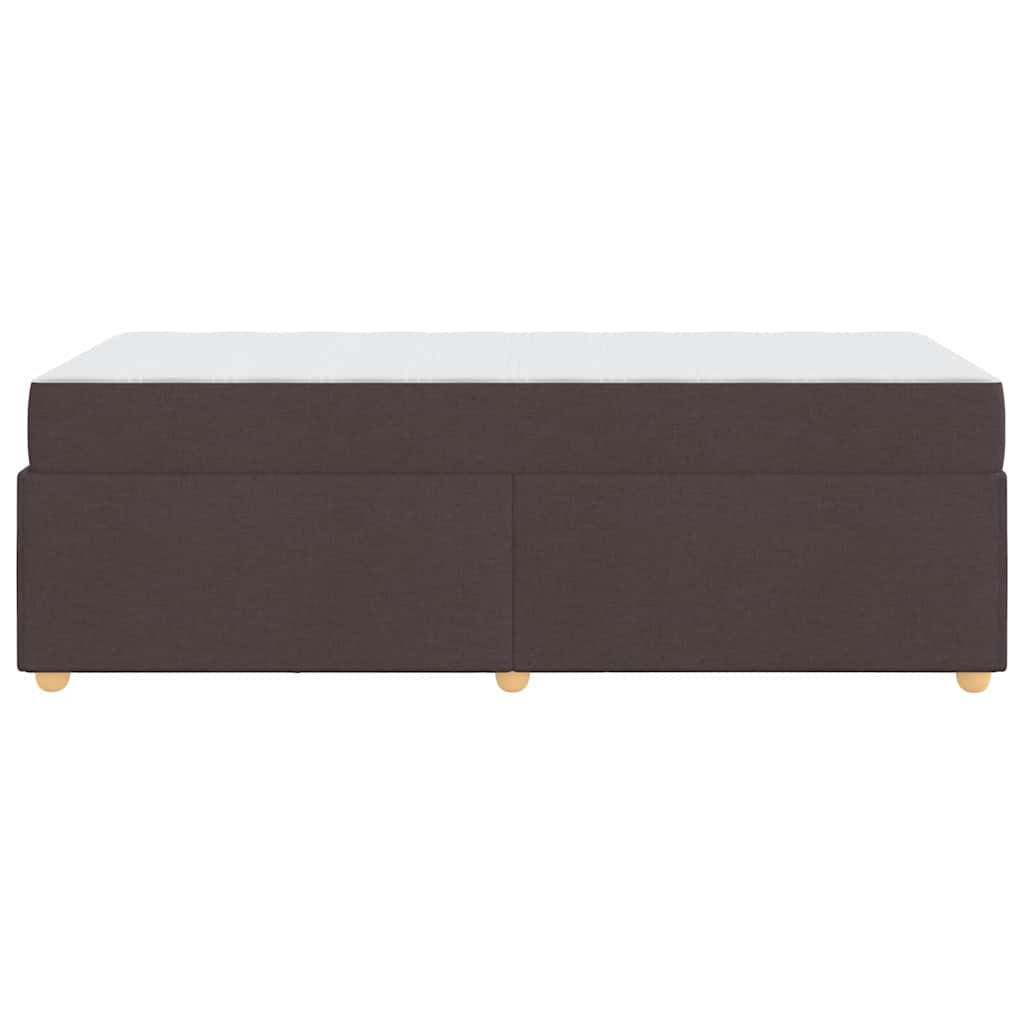 Sengestel med madras Mørk Brun 80 x 200 cm Stof