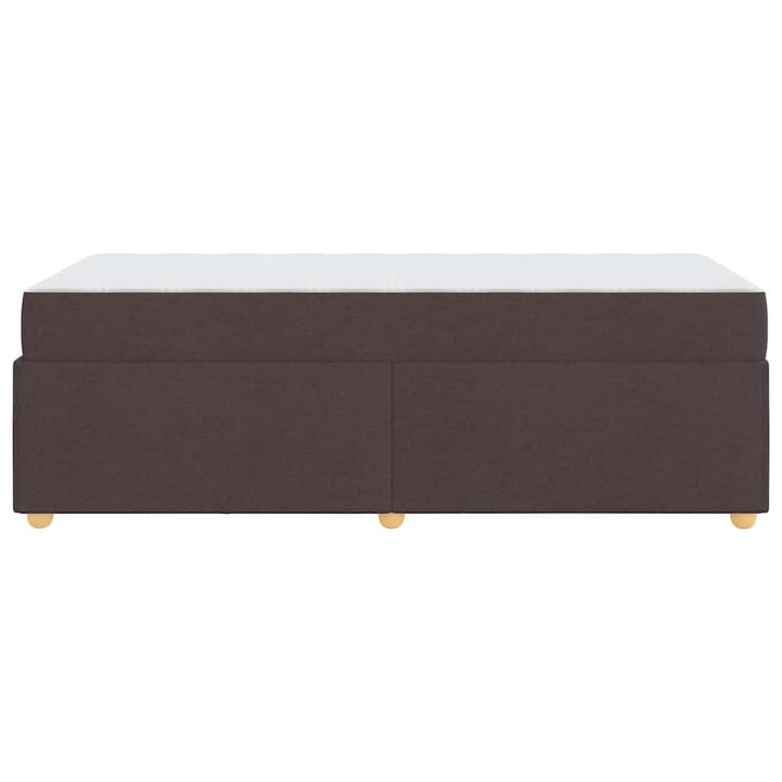 Sengestel med madras Mørk Brun 80 x 200 cm Stof