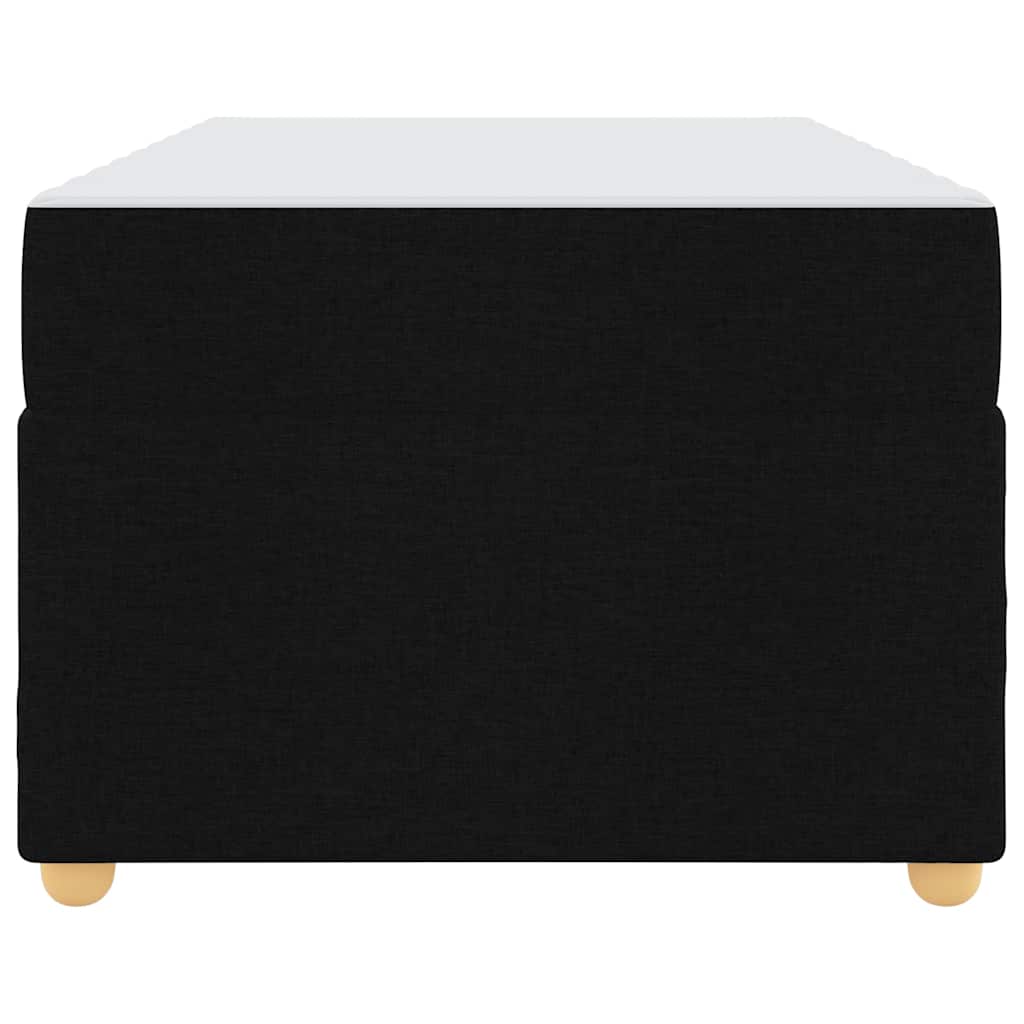 Sengestel med madras Sort 90 x 190 cm Stof