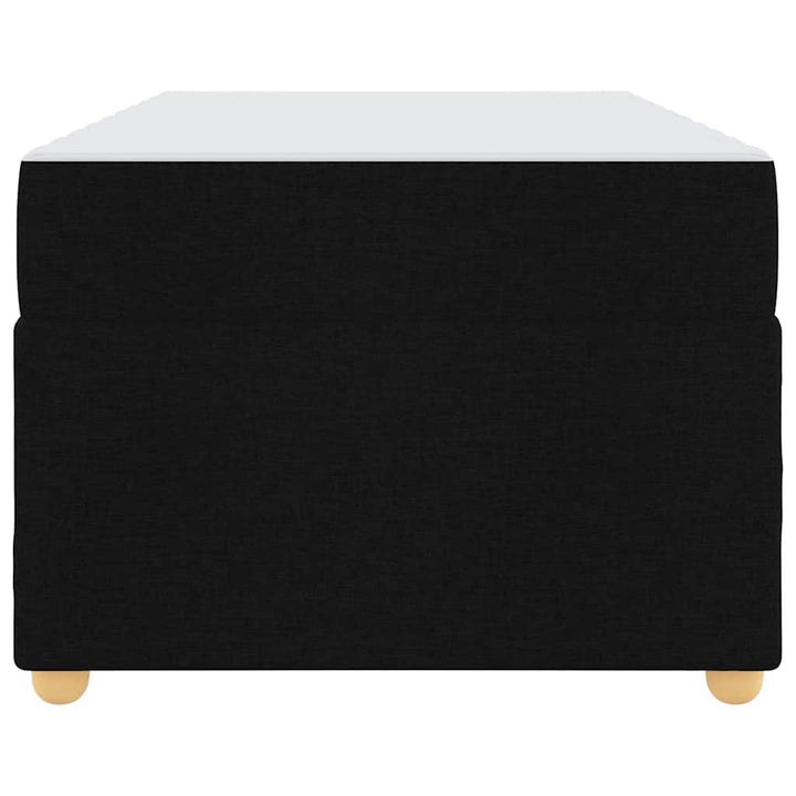 Sengestel med madras Sort 90 x 190 cm Stof
