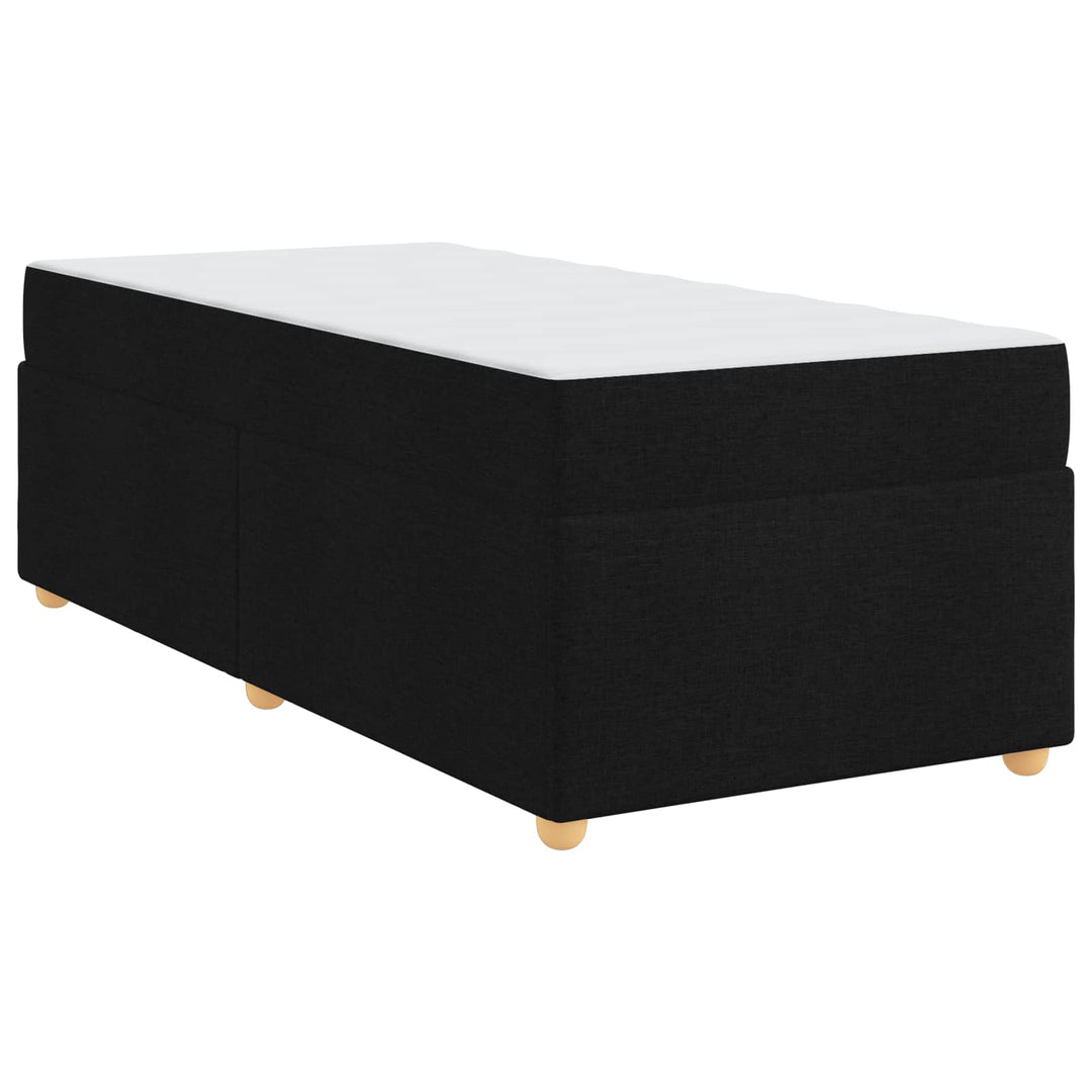 Sengestel med madras Sort 100 x 200 cm Stof