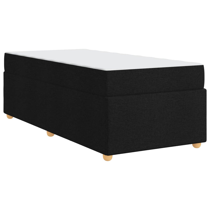 Sengestel med madras Sort 100 x 200 cm Stof