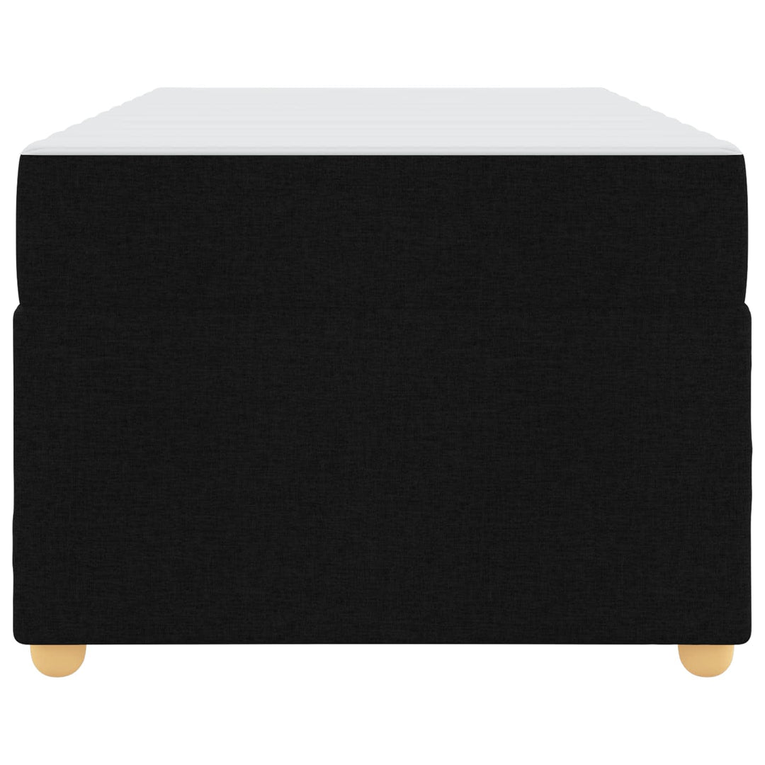 Sengestel med madras Sort 100 x 200 cm Stof