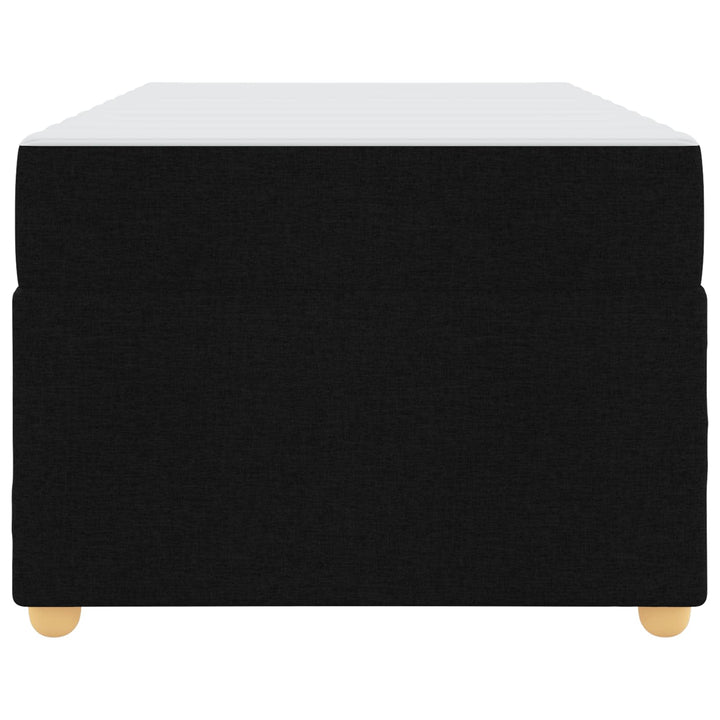 Sengestel med madras Sort 100 x 200 cm Stof