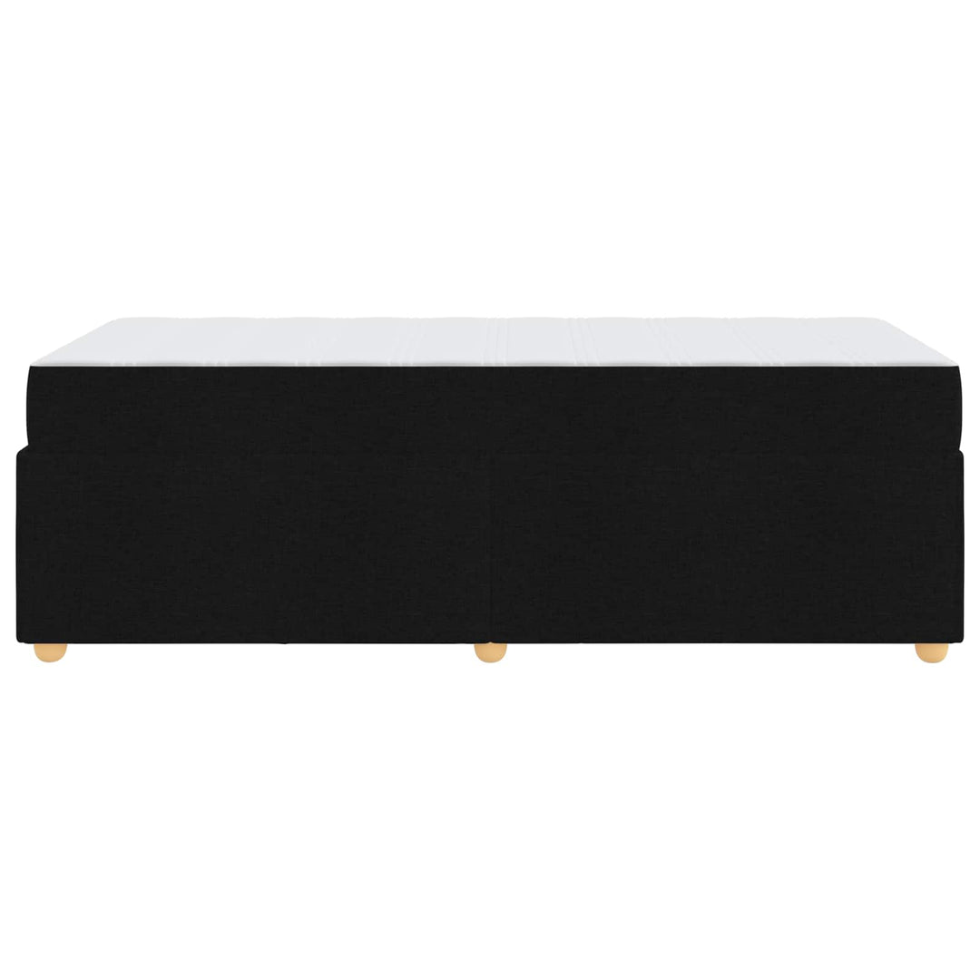 Sengestel med madras Sort 100 x 200 cm Stof