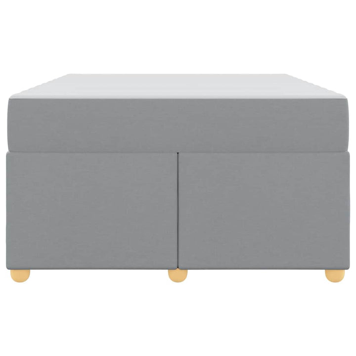 Sengestel med madras Lysegrå 120 x 190 cm Stof