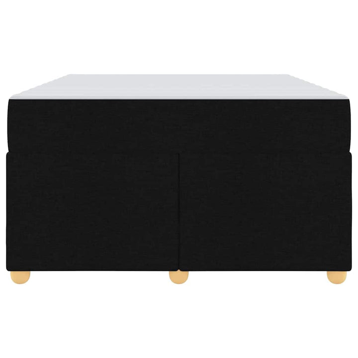 Sengestel med madras Sort 120 x 190 cm Stof