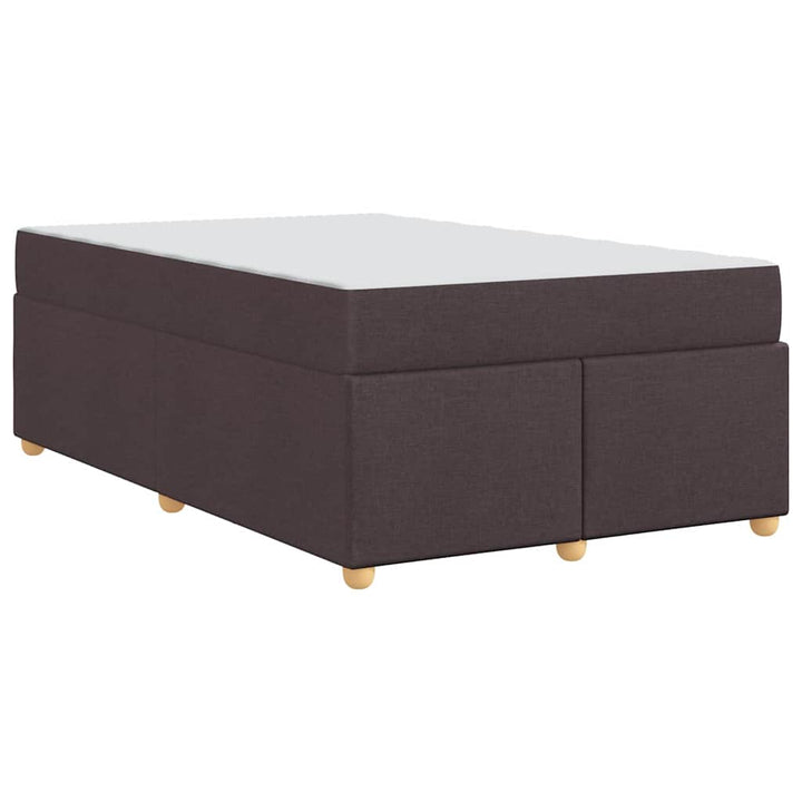 Sengestel med madras Mørk Brun 120 x 190 cm Stof