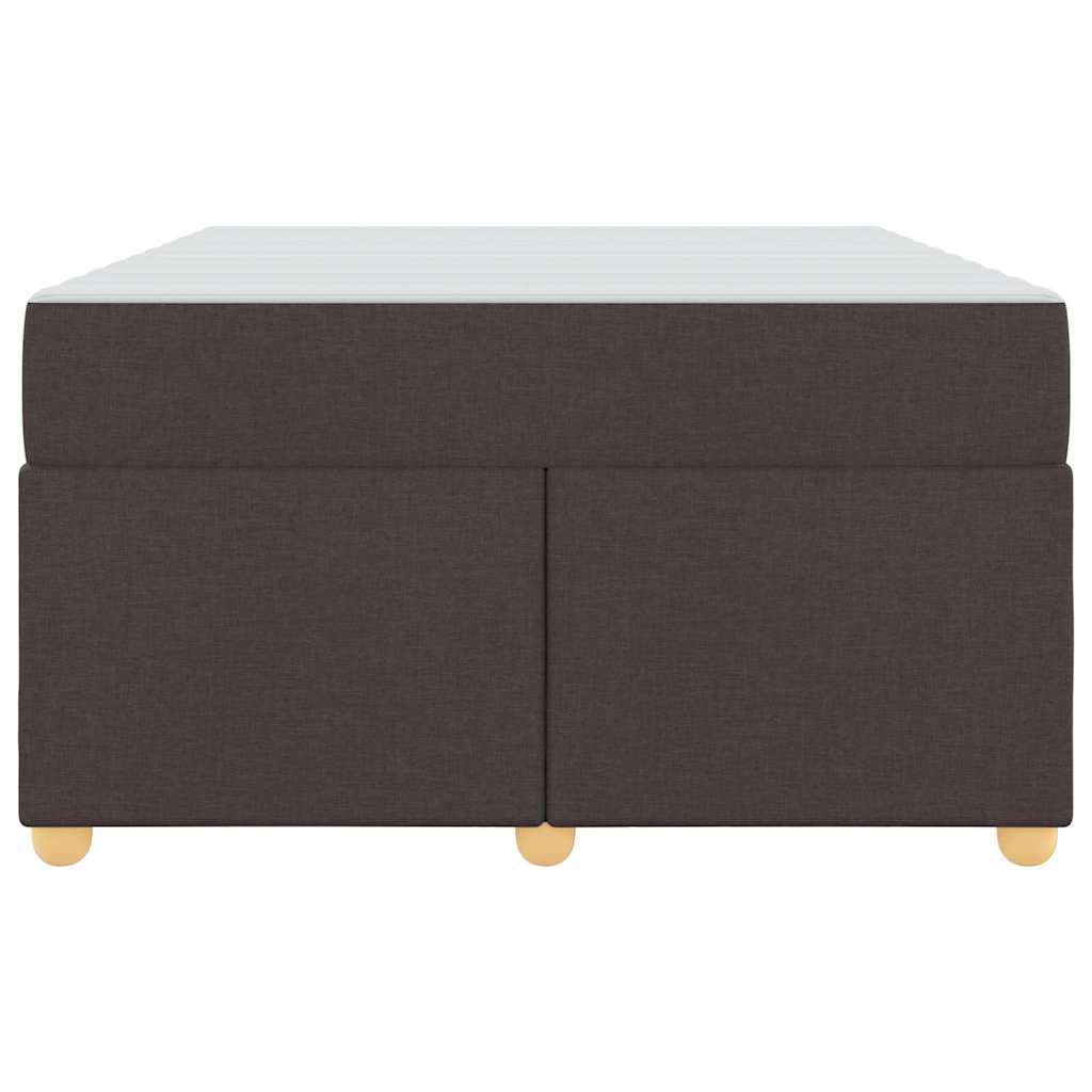 Sengestel med madras Mørk Brun 120 x 190 cm Stof