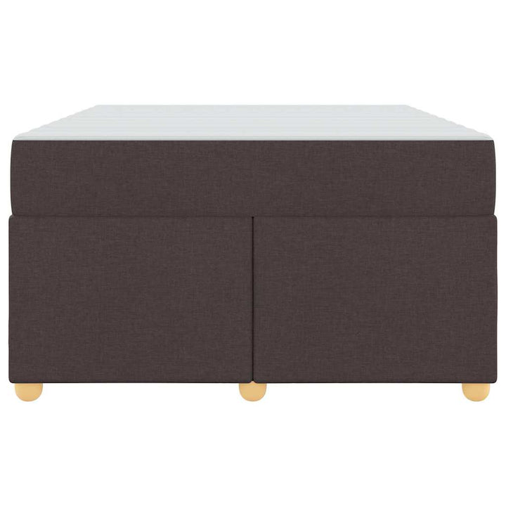 Sengestel med madras Mørk Brun 120 x 190 cm Stof