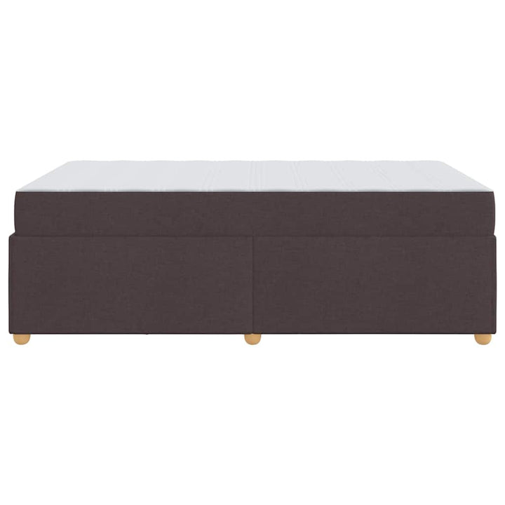 Sengestel med madras Mørk Brun 120 x 190 cm Stof