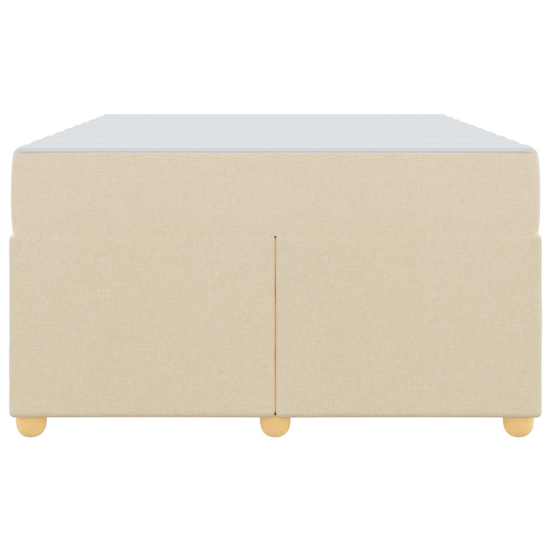 Sengestel med madras Creme 120 x 190 cm Stof