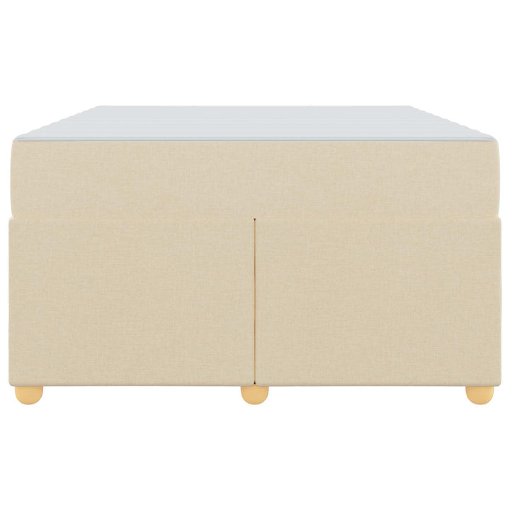 Sengestel med madras Creme 120 x 190 cm Stof