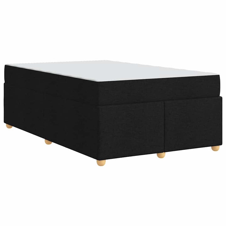 Sengestel med madras Sort 120 x 200 cm Stof