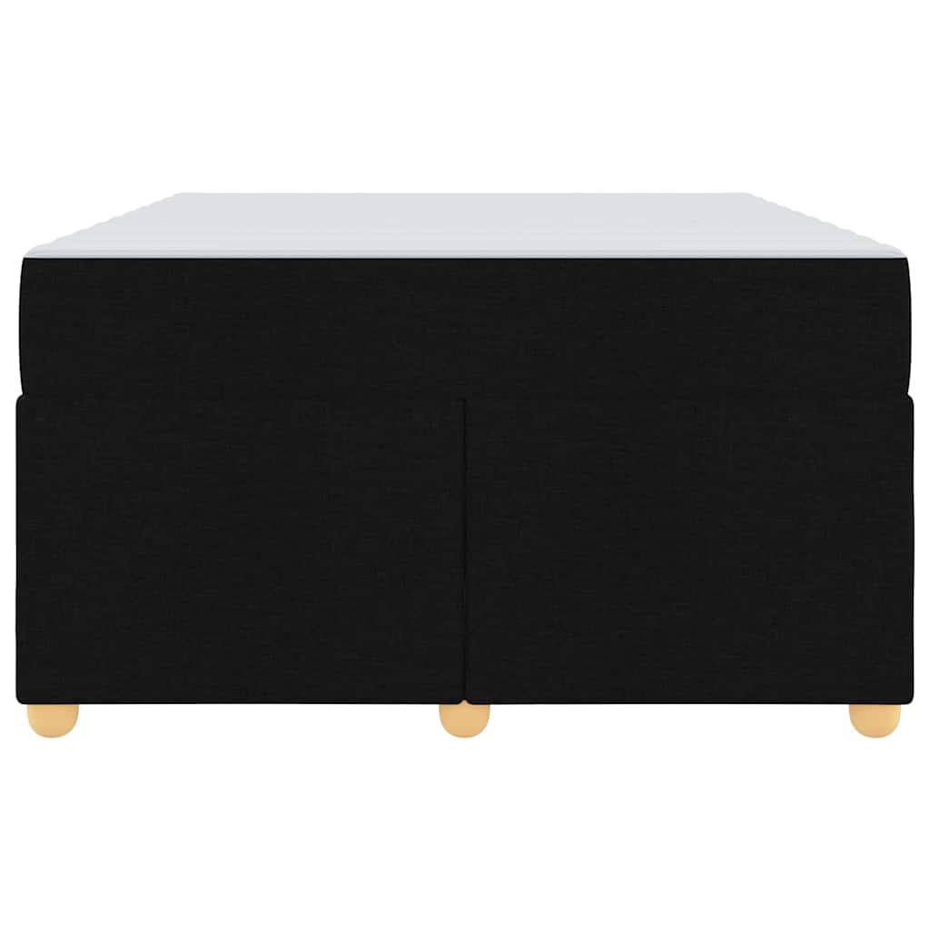 Sengestel med madras Sort 120 x 200 cm Stof