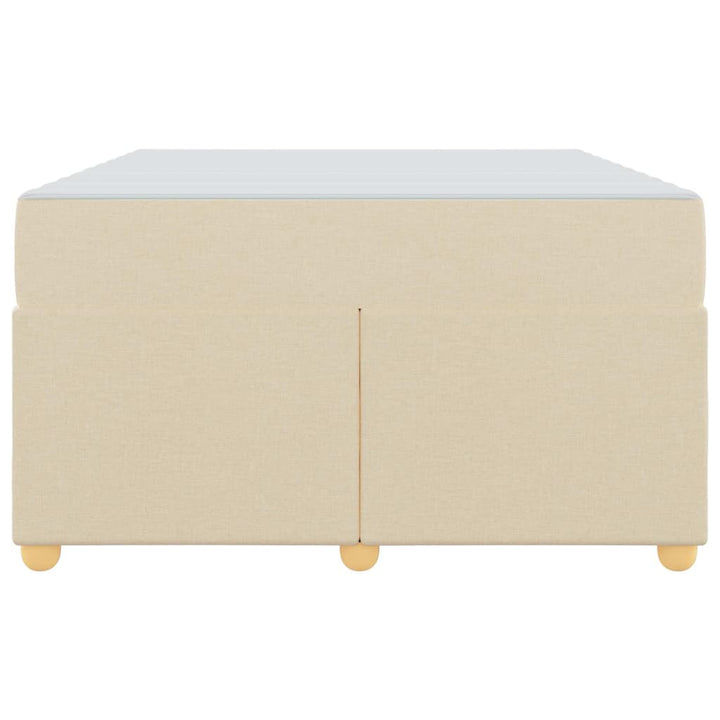 Sengestel med madras Creme 120 x 200 cm Stof