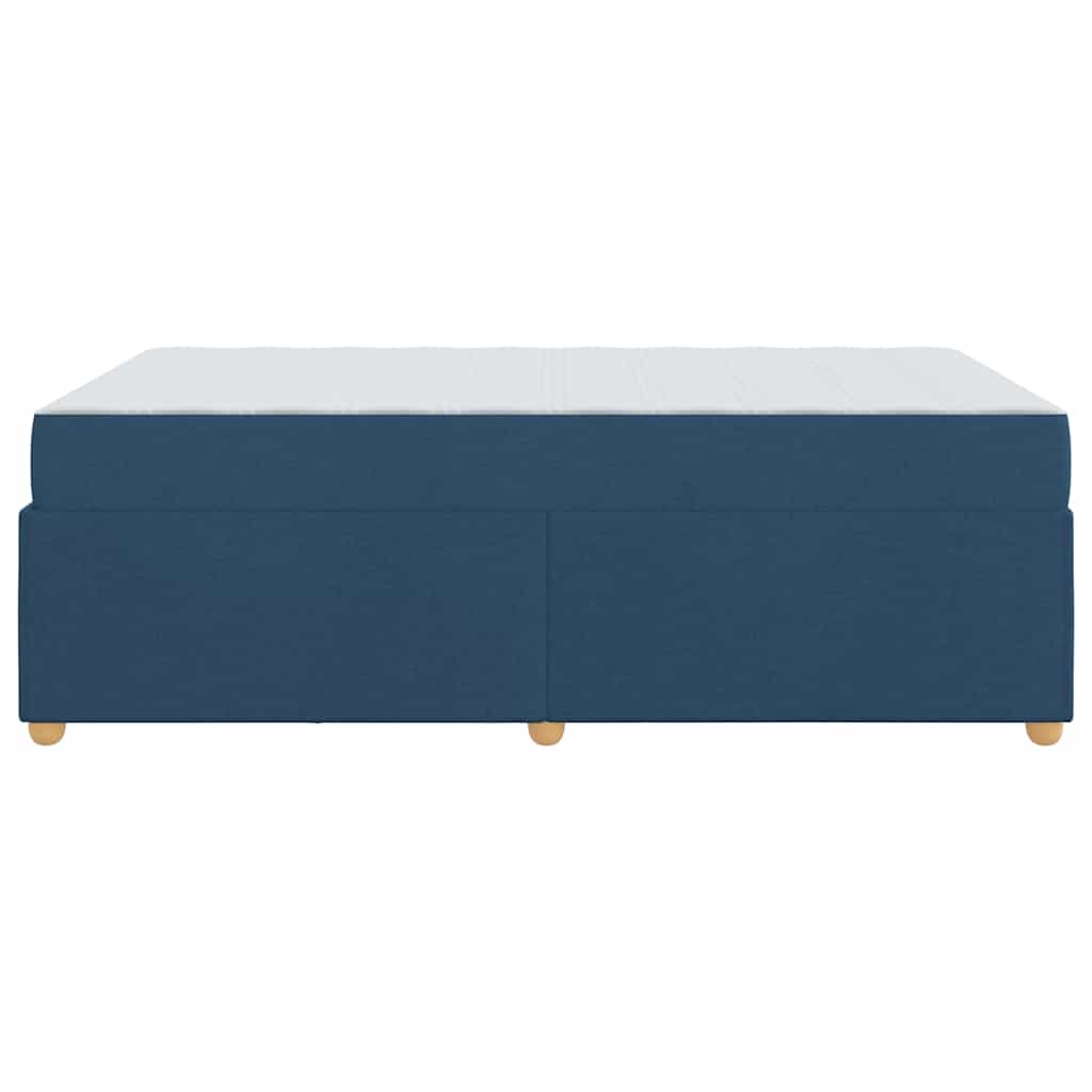 Sengestel med madras Blå 120 x 200 cm Stof